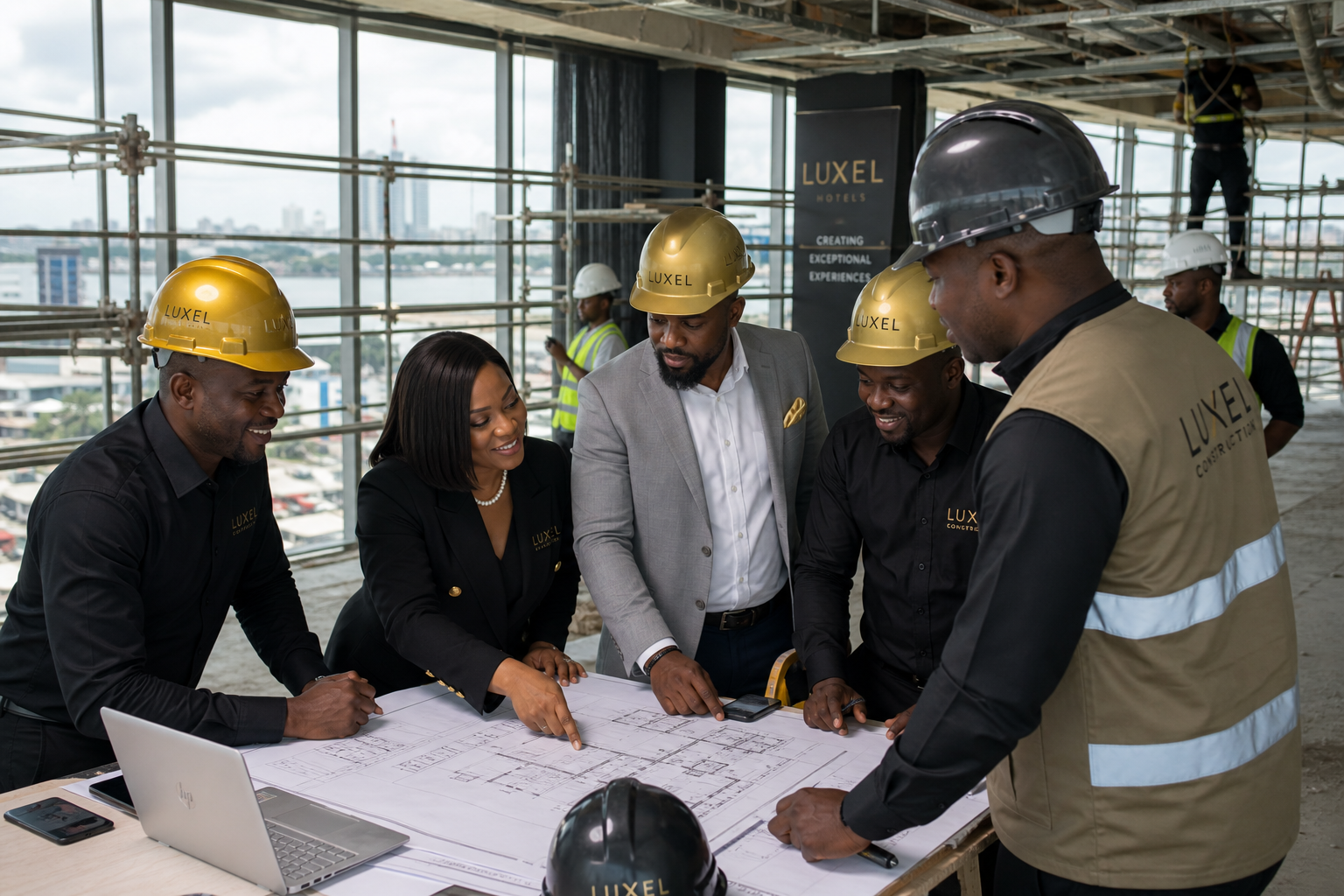 HBR Construction team on site